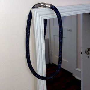 Dark blue crystal necklace!